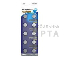 Элемент питания SAMSUNG PLEOMAX AG5 (393) LR754, LR48 Button Cell (10/100/1000/98000)