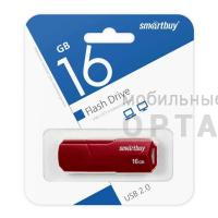 Флешка USB 16 Гб Smartbuy  Clue  бордовый