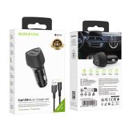 АЗУ Borofone BZ31A, Solid, 3.4A, 5V, кабель Lightning, 1.0 м, черный