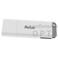 Флешка USB 128 Гб Netac  U185  белый с LED индикатором Флешка USB 128 Гб Netac  U185  белый с LED индикатором