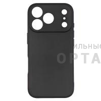 Чехол Soft-touch Black силиконовый в техпаке, для iPhone 16 Pro Max
