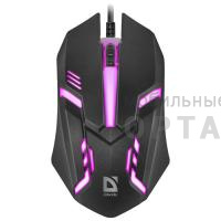 Мышь игровая, DEFENDER Hit MB-550, USB, 7 цветов, 3 кнопки, 1200dpi, черный Мышь игровая, DEFENDER Hit MB-550, USB, 7 цветов, 3 кнопки, 1200dpi, черный