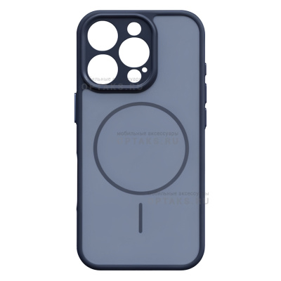 Чехол Matte MagSafe с защитой камеры в техпаке, iPhone 16 Pro Max, Blue