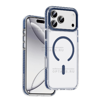 Чехол KEEPHONE SHOCKSTAR MagSafe для iPhone 18 Pro/17 Pro BLUE